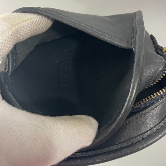 Vintage Coach 9017 Dark Blue Abbie Zip Purse - Picture 9 of 14